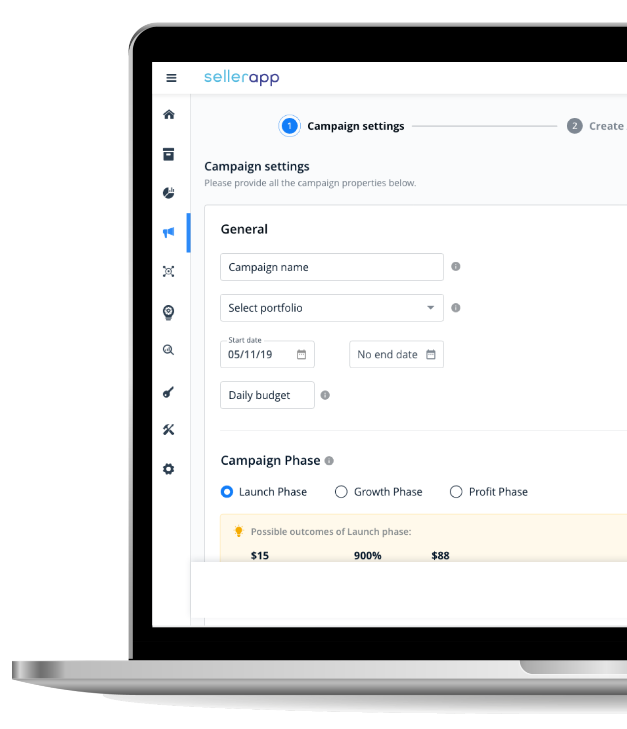 SellerApp dashboard surfacing Amazon advertising performance in one SaaS interface.